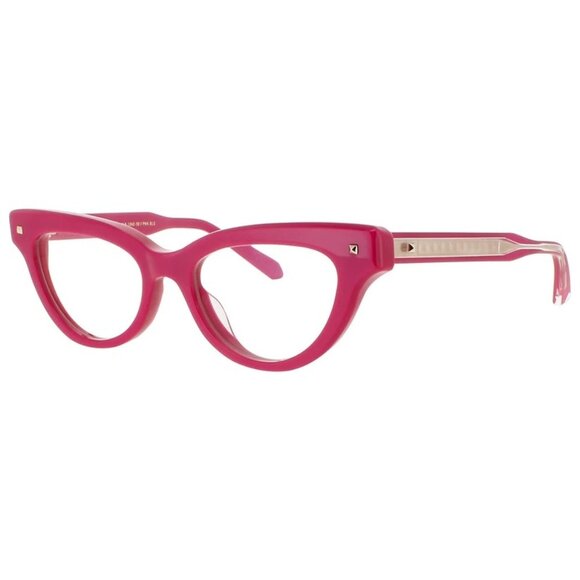 NWT VALENTINO EYEGLASSES CAT EYE WOMEN PINK EYEWEAR - Picture 1 of 3
